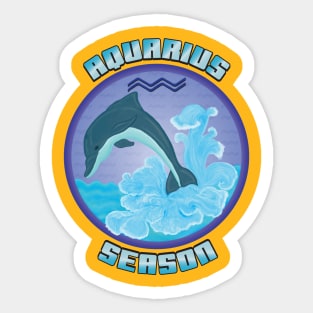 Aquarius Season Sticker